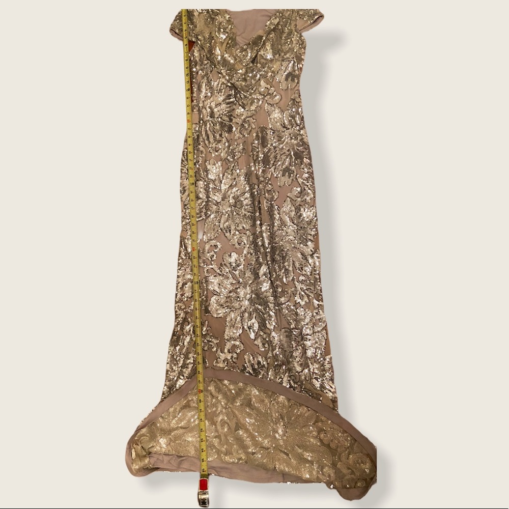 Calvin Klein Embellished Cowl Back Gown - Picture 11 of 16